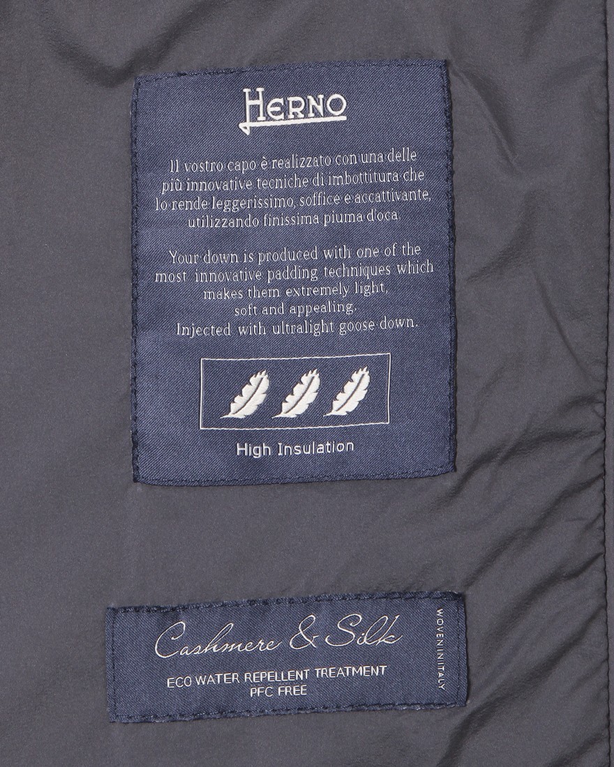 HernoPIACENZA シルクカシミヤ ダウンコート15l