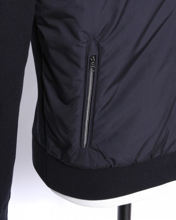異素材コンビ フーデッドブルゾン【Herno】|Herno(ヘルノ 異素材コンビ フーデッドブルゾン【Herno】|Herno(ヘルノ