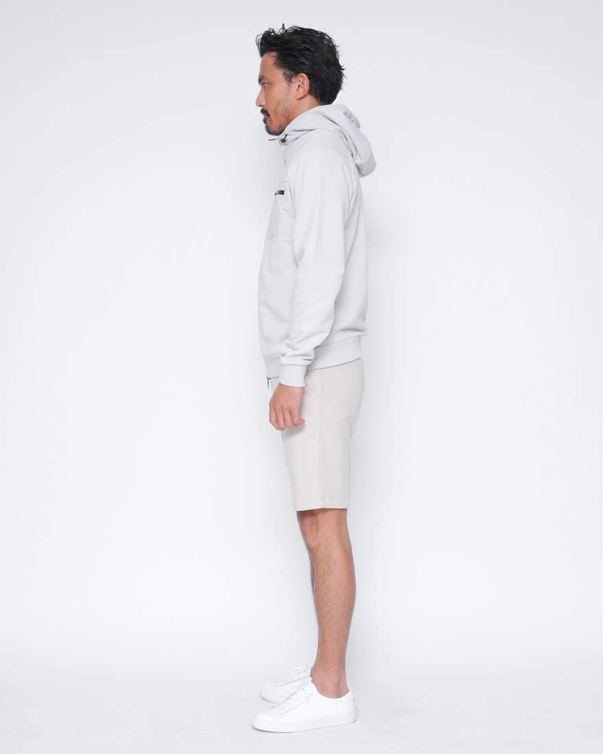 Hernoナイロン切替 ジップアップ スウェットパーカー【FUNCTIONAL WARDROBE】02l