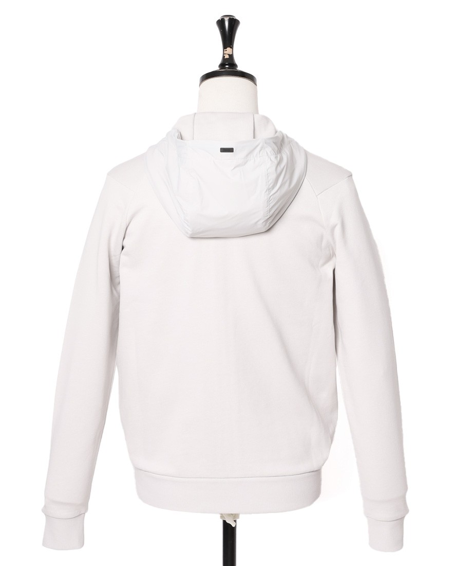 Hernoナイロン切替 ジップアップ スウェットパーカー【FUNCTIONAL WARDROBE】04l