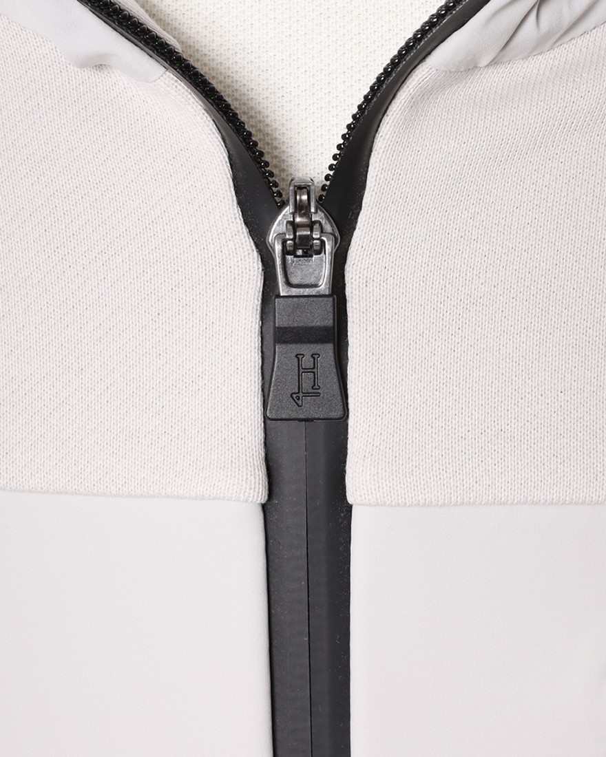 Hernoナイロン切替 ジップアップ スウェットパーカー【FUNCTIONAL WARDROBE】08l
