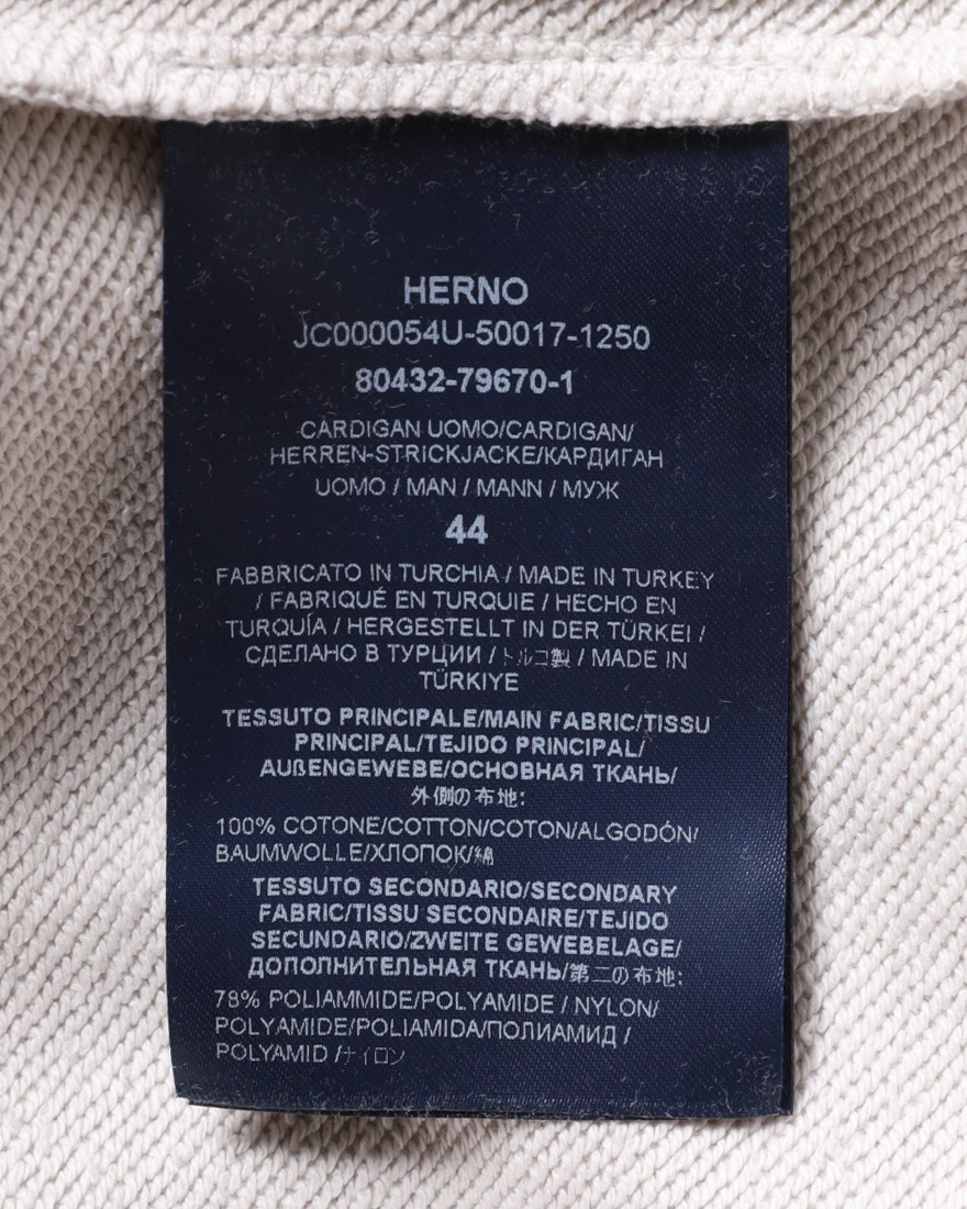 Hernoナイロン切替 ジップアップ スウェットパーカー【FUNCTIONAL WARDROBE】27l