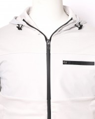 Hernoナイロン切替 ジップアップ スウェットパーカー【FUNCTIONAL WARDROBE】mb_05l