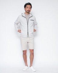 Hernoナイロン切替 ジップアップ スウェットパーカー【FUNCTIONAL WARDROBE】mb_ma