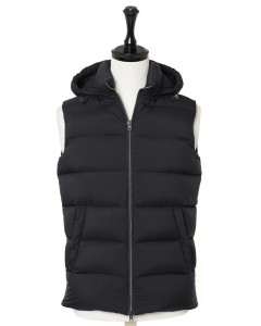 フーデッド ダウンベスト【Herno】