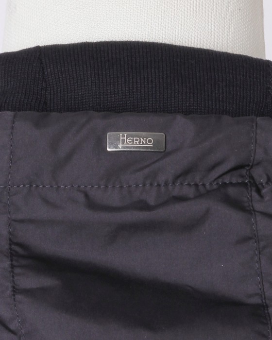 Herno異素材コンビ フーデッドニットブルゾン【Herno】11l