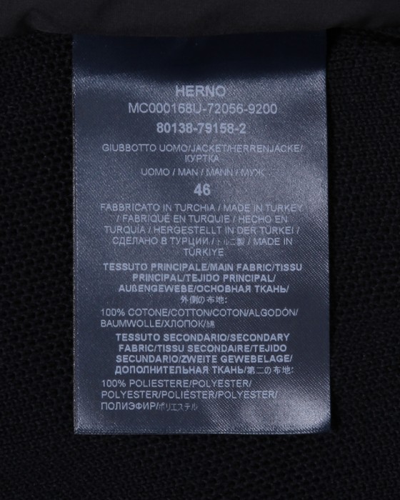 Herno異素材コンビ フーデッドニットブルゾン【Herno】18l