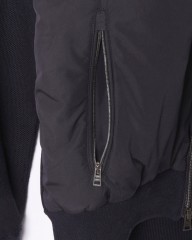 Herno異素材コンビ フーデッドニットブルゾン【Herno】mb_07l