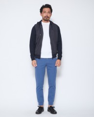 Herno異素材コンビ フーデッドニットブルゾン【Herno】mb_21l