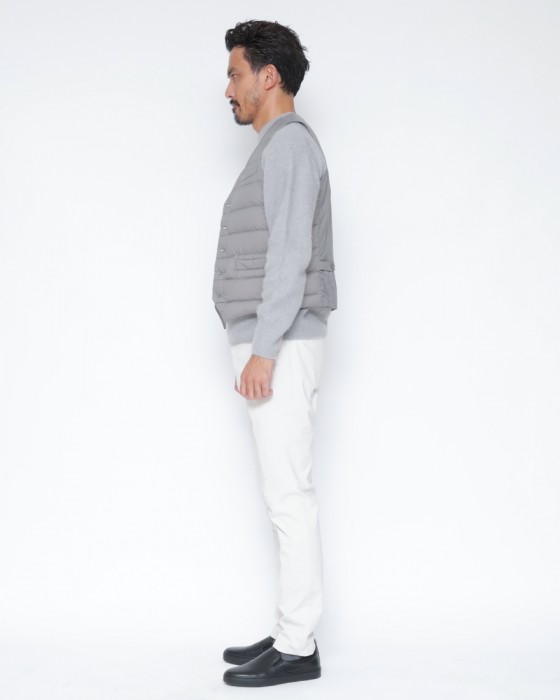 Hernoダウン＆フェザー ナイロンシングルジレ【Herno Legend】02l