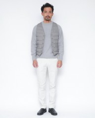 Hernoダウン＆フェザー ナイロンシングルジレ【Herno Legend】mb_01l