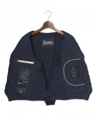 Hernoダウン＆フェザー ナイロンシングルジレ【Herno Legend】mb_14l
