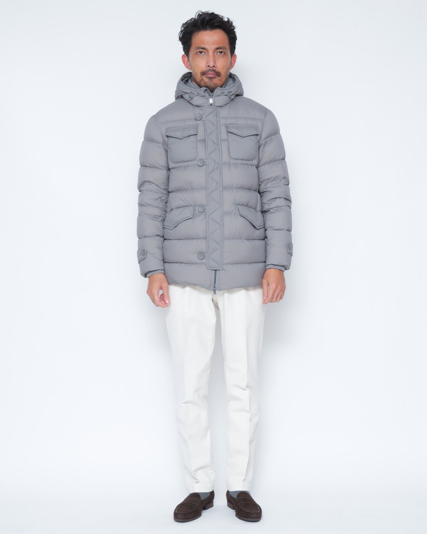 Hernoミリタリーフードダウンジャケット【Herno Legend】01l