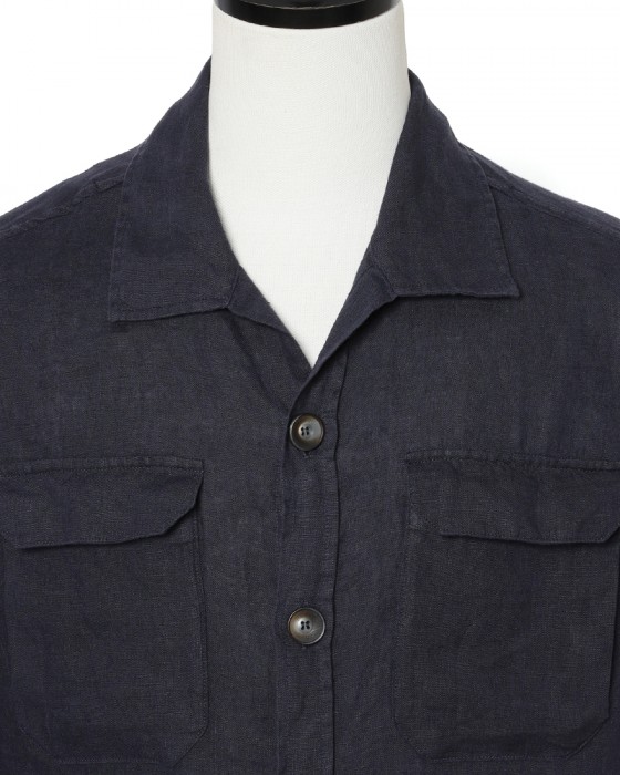 Hernoリネン サファリジャケット【Herno】06l