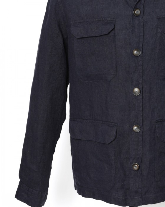 Hernoリネン サファリジャケット【Herno】07l