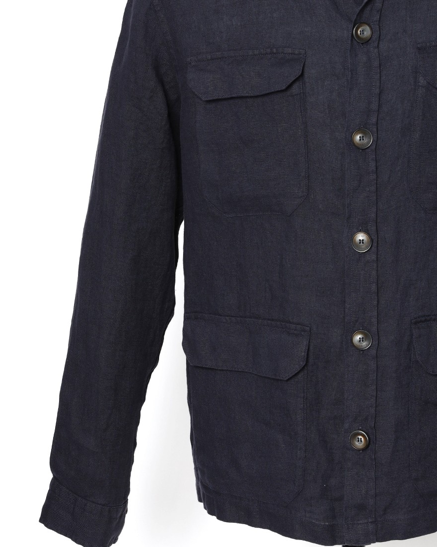 Hernoリネン サファリジャケット【Herno】07l