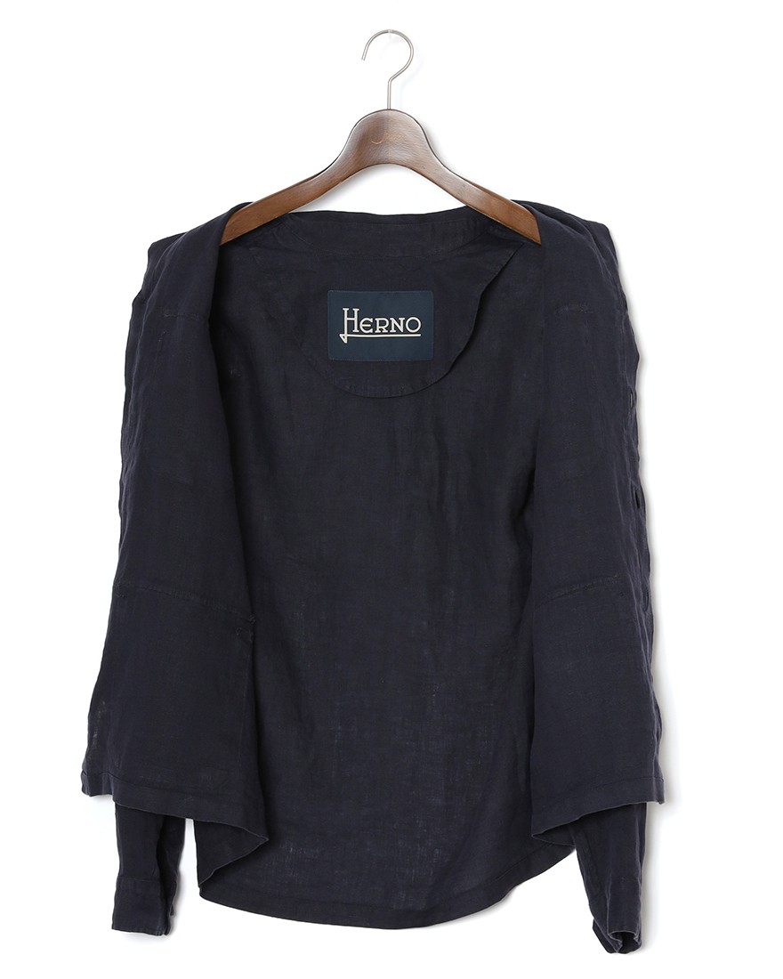 Hernoリネン サファリジャケット【Herno】11l