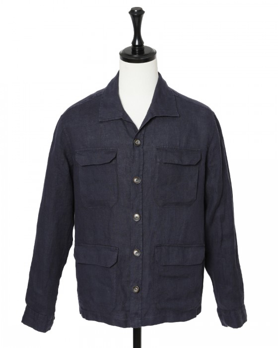 Hernoリネン サファリジャケット【Herno】c1