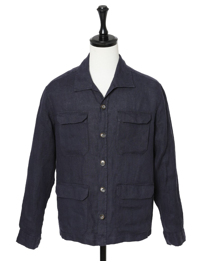 Hernoリネン サファリジャケット【Herno】c1