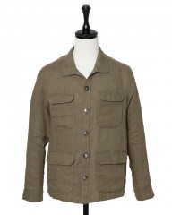 Hernoリネン サファリジャケット【Herno】mb_c0