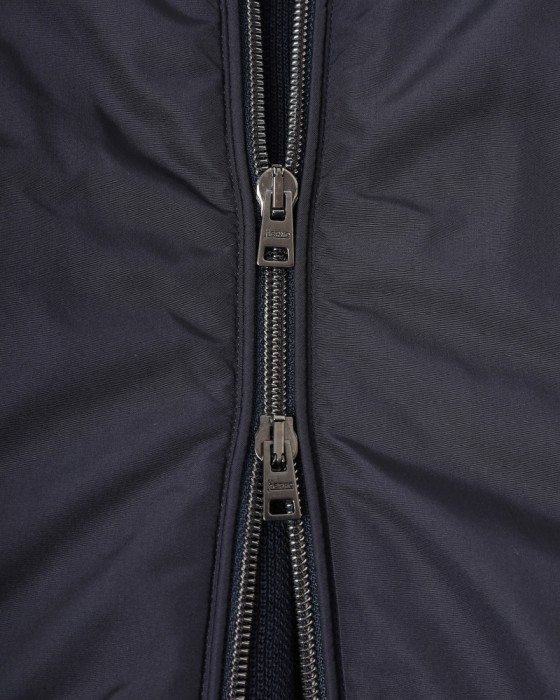 Herno異素材コンビ フーデッドニットブルゾン【Herno】15l