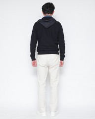 Herno異素材コンビ フーデッドニットブルゾン【Herno】mb_03l