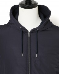 Herno異素材コンビ フーデッドニットブルゾン【Herno】mb_06l