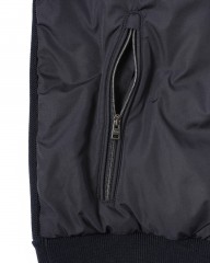 Herno異素材コンビ フーデッドニットブルゾン【Herno】mb_14l