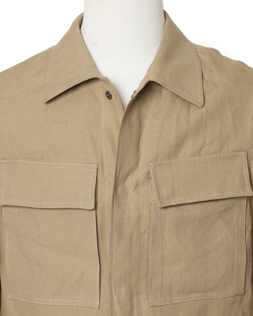 BERWICHリネン シャツジャケット【JWORKERMAN】04l