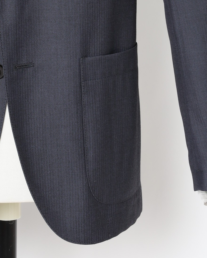 BOGLIOLIヘリンボーンストライプ ウール2Bジャケット【EMPTY/エンプティ】07l