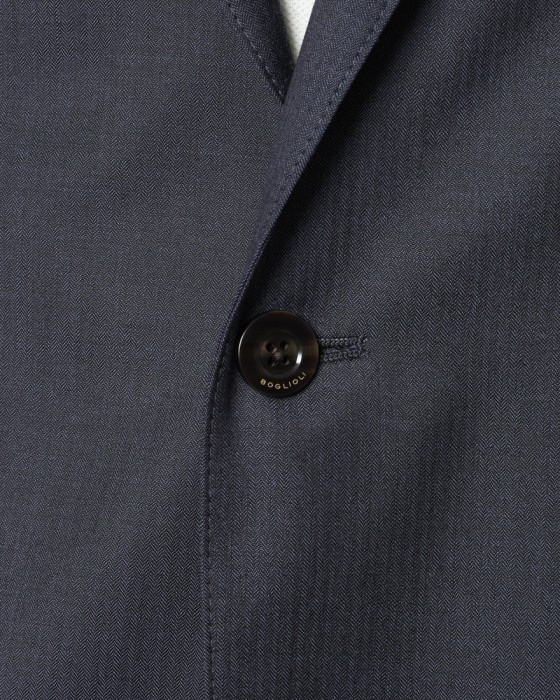 BOGLIOLIヘリンボーンストライプ ウール2Bジャケット【EMPTY/エンプティ】08l