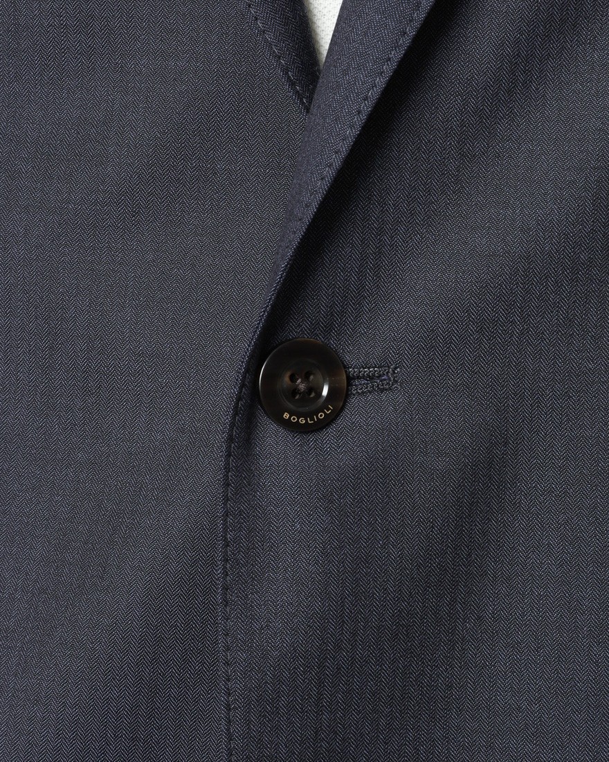 BOGLIOLIヘリンボーンストライプ ウール2Bジャケット【EMPTY/エンプティ】08l