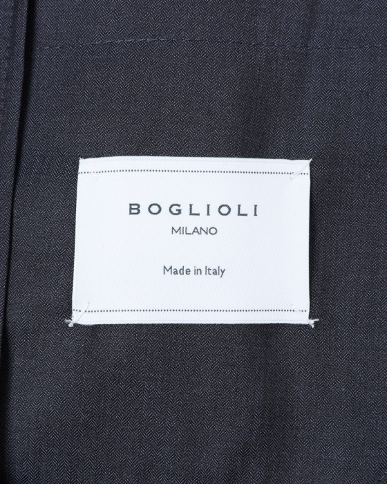 BOGLIOLIヘリンボーンストライプ ウール2Bジャケット【EMPTY/エンプティ】16l