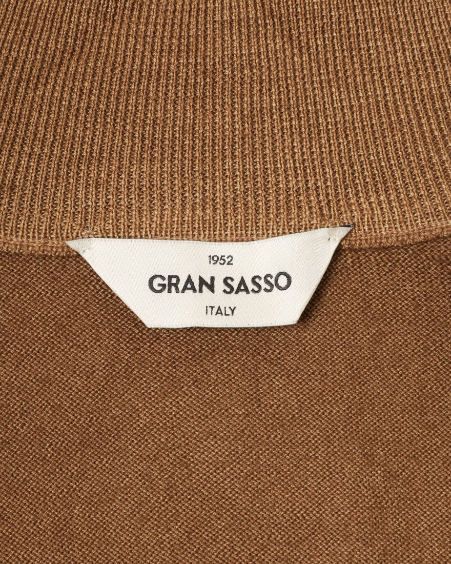 GRAN SASSO12Gガーメントダイ メリノウール ジップブルゾン04l