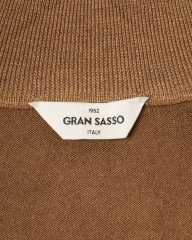 GRAN SASSO12Gガーメントダイ メリノウール ジップブルゾンmb_04l