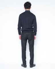 GRAN SASSO12Gガーメントダイ メリノウール ジップブルゾンmb_18l