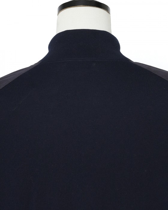 GRAN SASSOアルカンターラ パンチング ダブルジップ ブルゾン11l