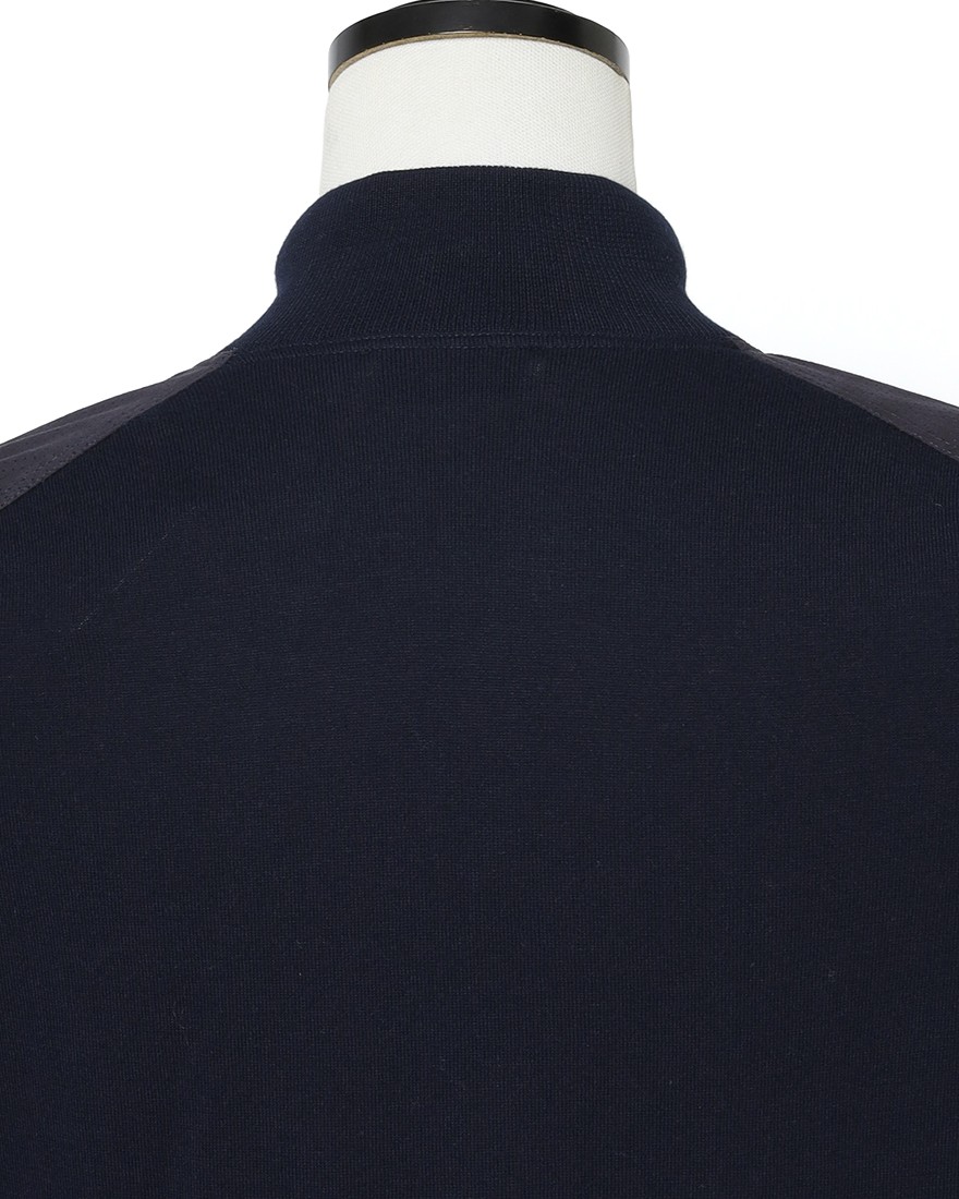 GRAN SASSOアルカンターラ パンチング ダブルジップ ブルゾン11l