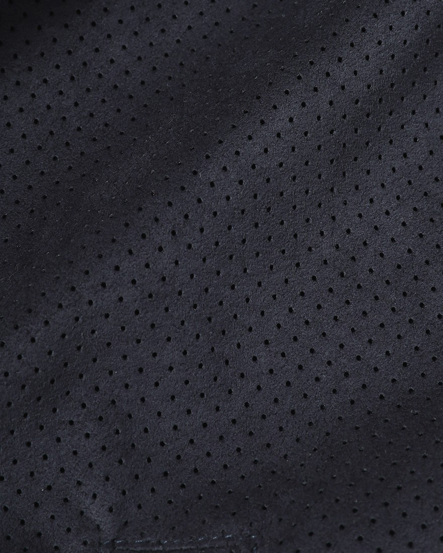 GRAN SASSOアルカンターラ パンチング ダブルジップ ブルゾン16l