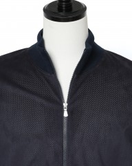 GRAN SASSOアルカンターラ パンチング ダブルジップ ブルゾンmb_05l