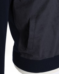 GRAN SASSOアルカンターラ パンチング ダブルジップ ブルゾンmb_08l