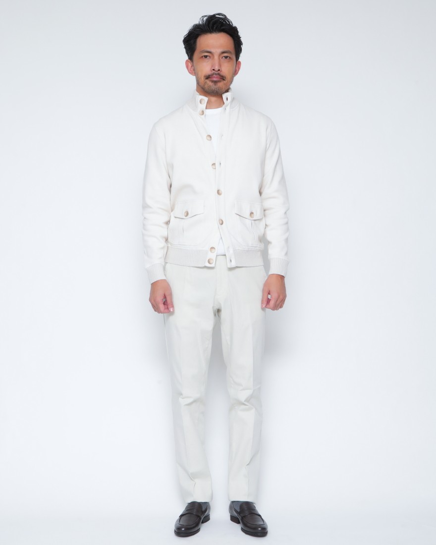 GRAN SASSOコットン スタンドカラー ブルゾン21l