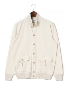 コットン スタンドカラー ブルゾン