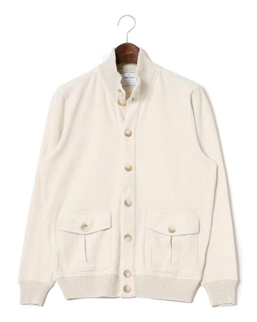 GRAN SASSOコットン スタンドカラー ブルゾンma