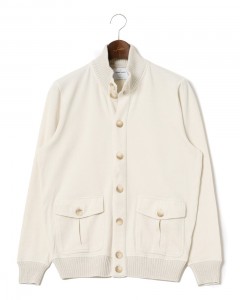 コットン スタンドカラー ブルゾン