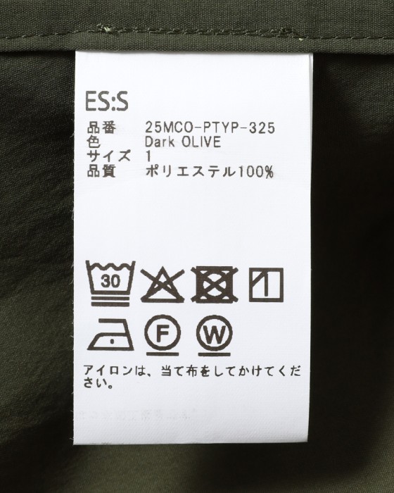 ES:S超撥水タイプライター モッズコート25l