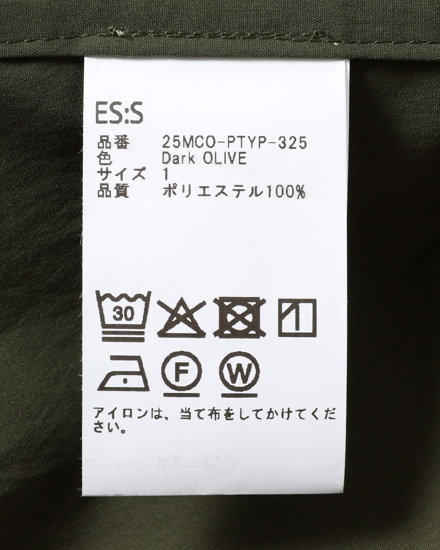ES:S超撥水タイプライター モッズコート25l