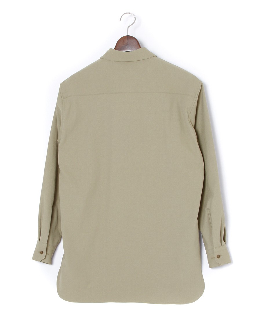 ES:Sリネン混 シャツ【REGULAR COLLAR SHIRT】02l
