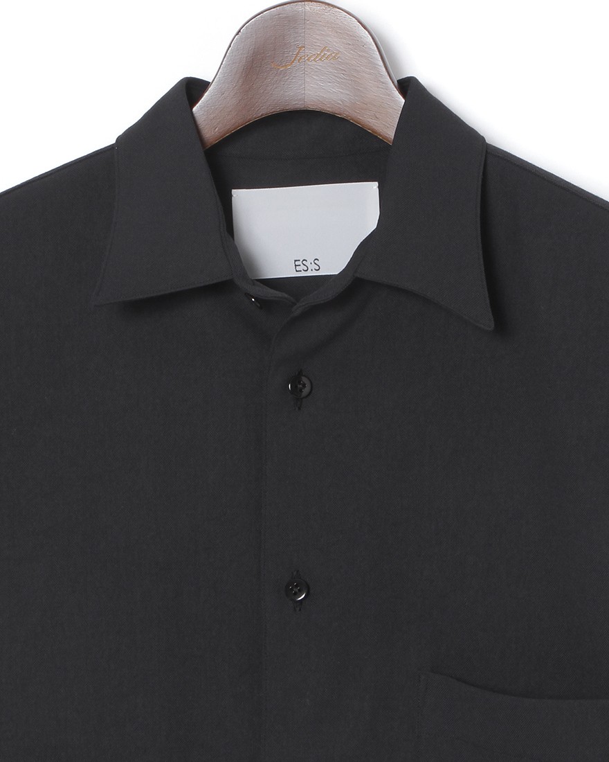ES:Sリネン混 シャツ【REGULAR COLLAR SHIRT】04l