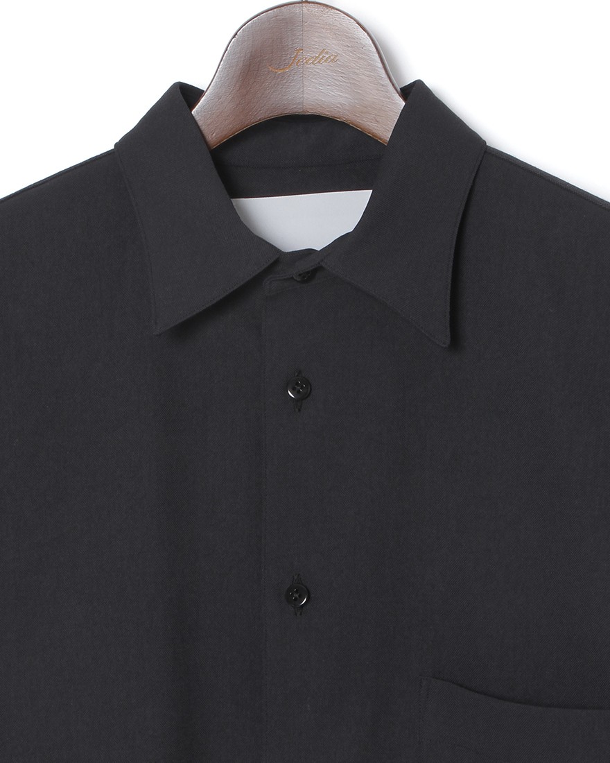 ES:Sリネン混 シャツ【REGULAR COLLAR SHIRT】05l